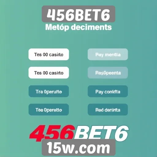 Métodos de pagamento aceitos pelo 456BET6